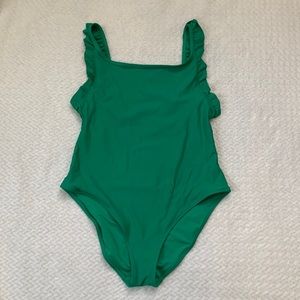 Aerie green one piece swim suit